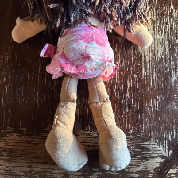 Malia Soft Plush Hawaiian Hula Girl Doll By Island Friends 16" Pink Floral Outfi - Picture 6 of 6